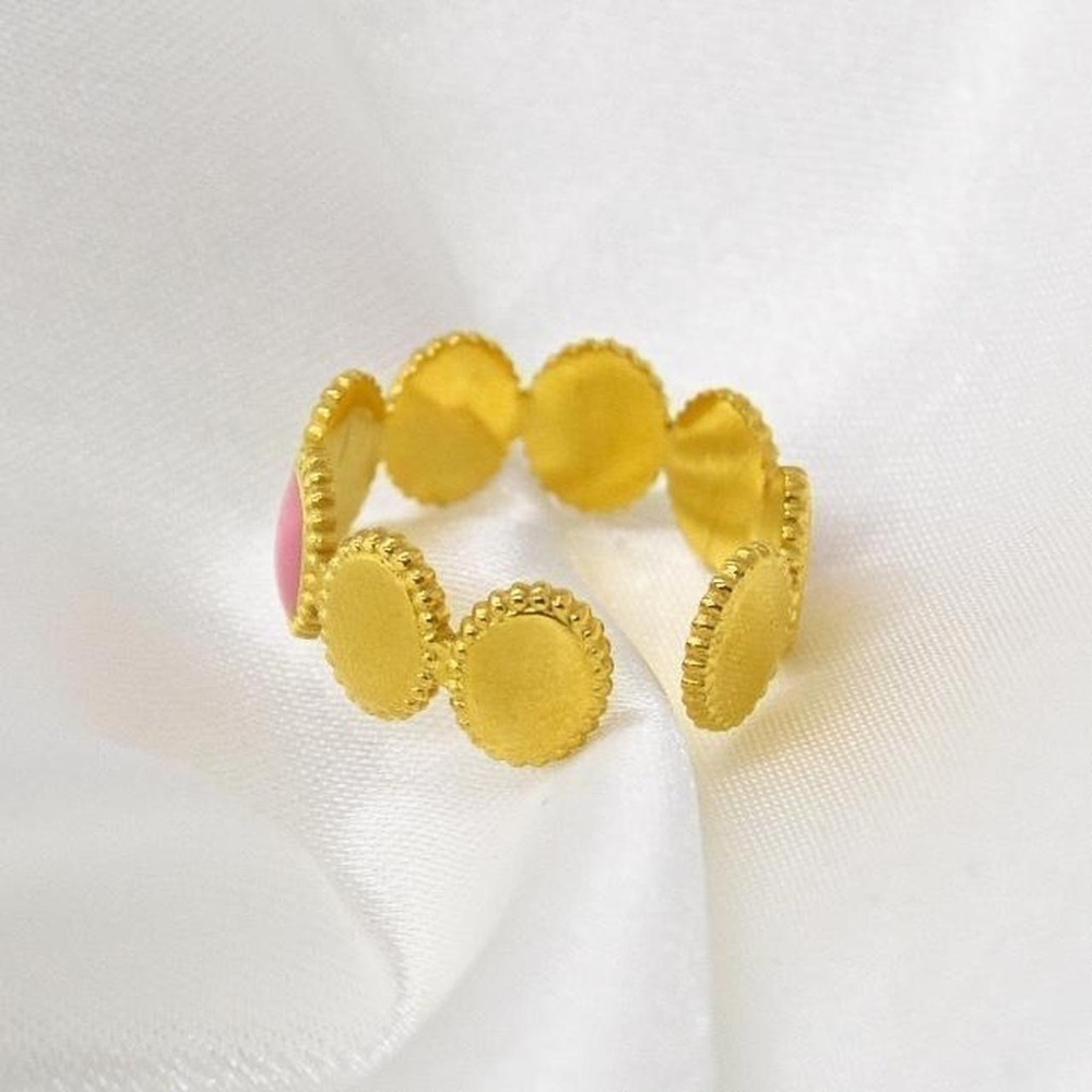 Colorful Dotted Ring - Picture 3 of 6